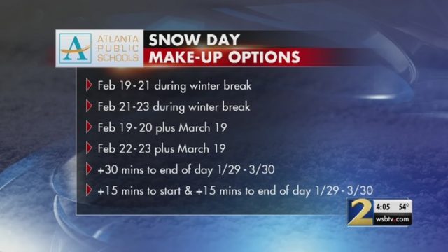 幾場大雪難不倒咱亞特蘭大學區，錯過的課怎麼補？
