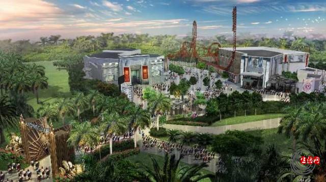 In an undated handout image, a rendering of the proposed Hunger Games theme park. Roller coasters and other rides based on the "Hunger Games" movies will anchor proposed new theme parks in the United States and China. (Lionsgate via The New York Times) -- NO SALES; FOR EDITORIAL USE ONLY WITH STORY SLUGGED LIONSGATE OUTLOOK. ALL OTHER USE PROHIBITED. --