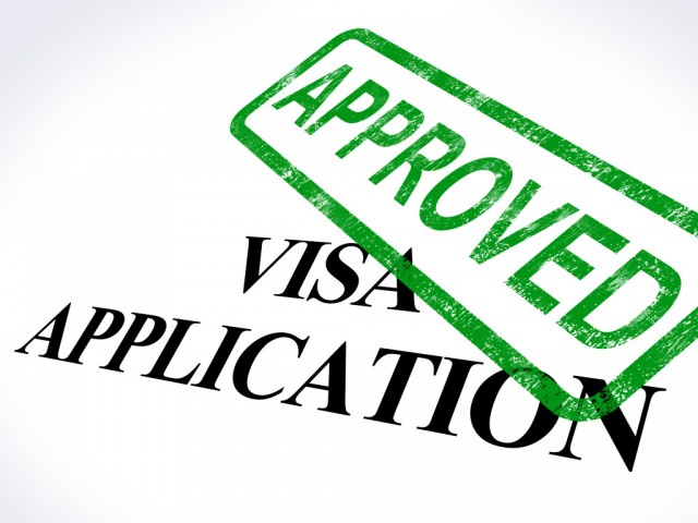 Visa Application Approved Stamp Showing Entry Admission Authorized