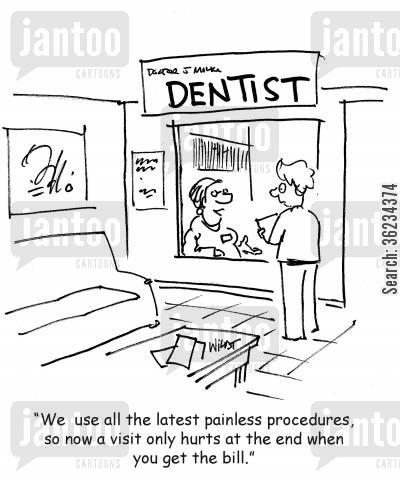 We use all the latest painless procedures, so now a visit only hurts at the end when you get the bill.