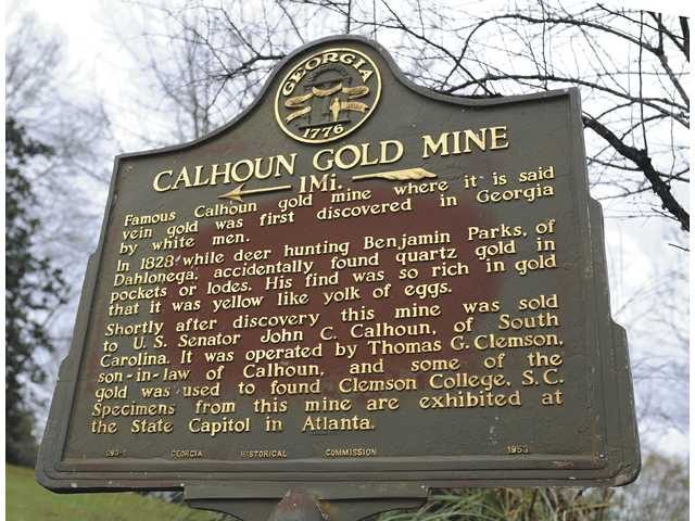 歷史遺迹說明：部分黃金被搬運到亞特蘭大做成了現在州政府的穹頂