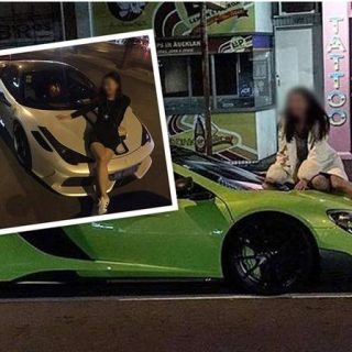轉貼 | 華裔車主怒斥爬上自己豪車的華裔美女：「滾下來！」(圖)
