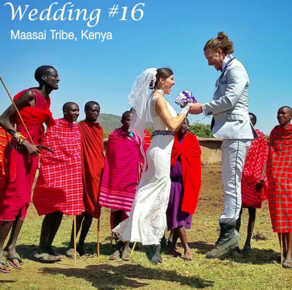 他們在30多個國家結過100多次婚，每一處化繁為簡的創意婚禮，都浪漫到窒息….