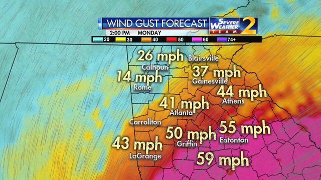 最惡劣的暴風雨將於周一抵達亞特蘭大地區，應急準備要做得越早越好哦