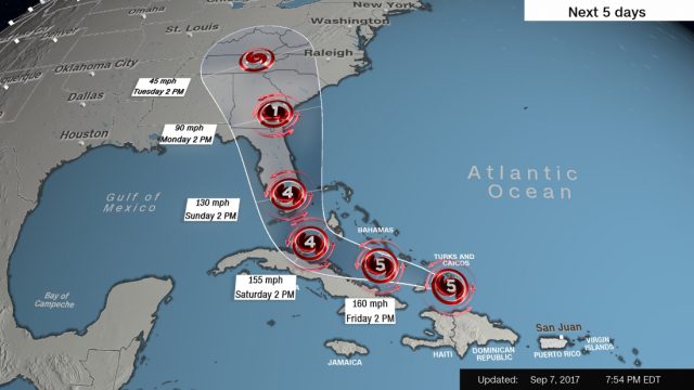 特别报道|艾玛飓风致命转弯！佐治亚州进入紧急状态