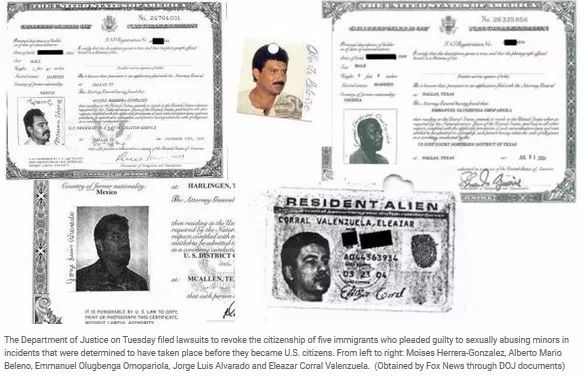 5名入籍者被撤销美国公民身份 只因隐瞒一细节！