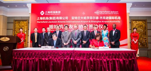 亞特蘭大國際機場與上海機場集團簽署戰略合作協議，結為姐妹機場！
