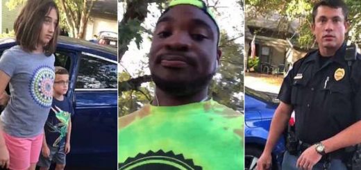 佐治亚非裔男子车载2名白人孩童 遭白人妇女打911举报