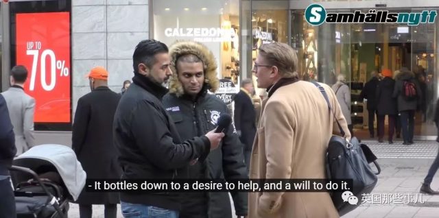 瑞典街头，每个人都愿接受难民！当难民站到他们面前，画风全变了！