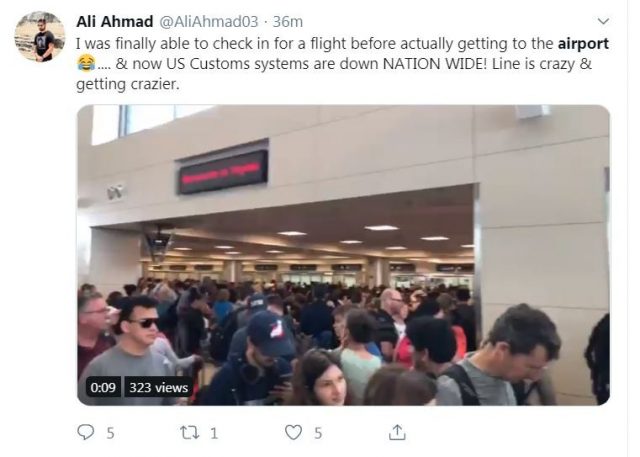 全美海关电脑大宕机 入关大排长龙 纽约、LA多机场受影响