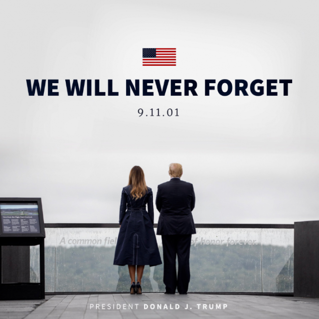 梅拉尼娅9/11着装再引发争议 白宫：“荒谬”