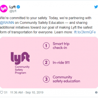 14名女乘客遭性侵起诉后 Lyft宣布更改安全政策