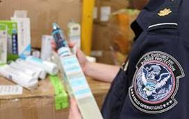 CBP官员查获一批假冒名牌冰箱滤水器