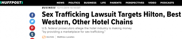惊！佐州等12家美国大牌酒店被起诉 无视妇女儿童被卖到客房沦为性奴
