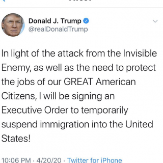 美国总统突发推特叫停移民美国，移民律师如何解读？