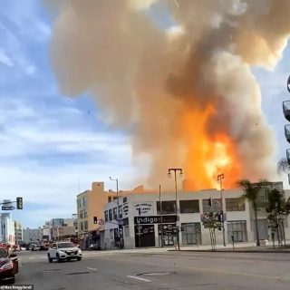 洛杉矶市中心发生连环爆炸! 现场升起蘑菇云 火球吞噬十余人 原因令人愤怒!